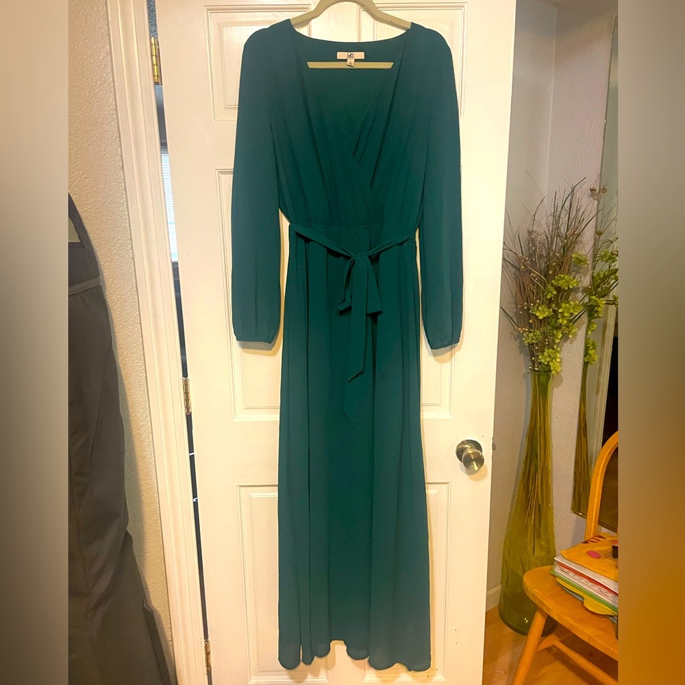 Ya Los Angeles Dark Green Maxi Dress